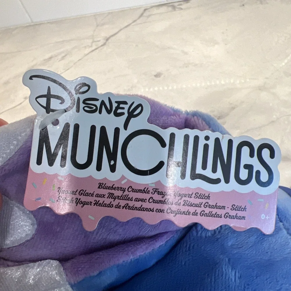Just Play Disney Munchlings Large Scented Blueberry Crumble Stitch Plush 10